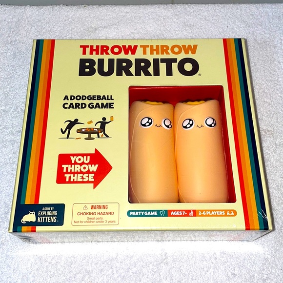 Exploding Kittens LLC Games Throw Throw Burrito By Exploding Kittens A Dodgeball Card Game